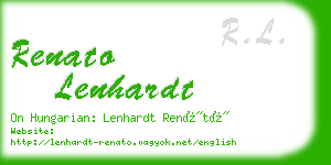 renato lenhardt business card